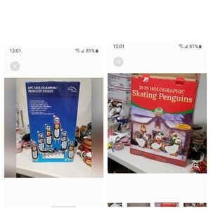 2 Boxs Of CHRISTMAS HOLIDAY DECORATIONS FOR OUTSIDE